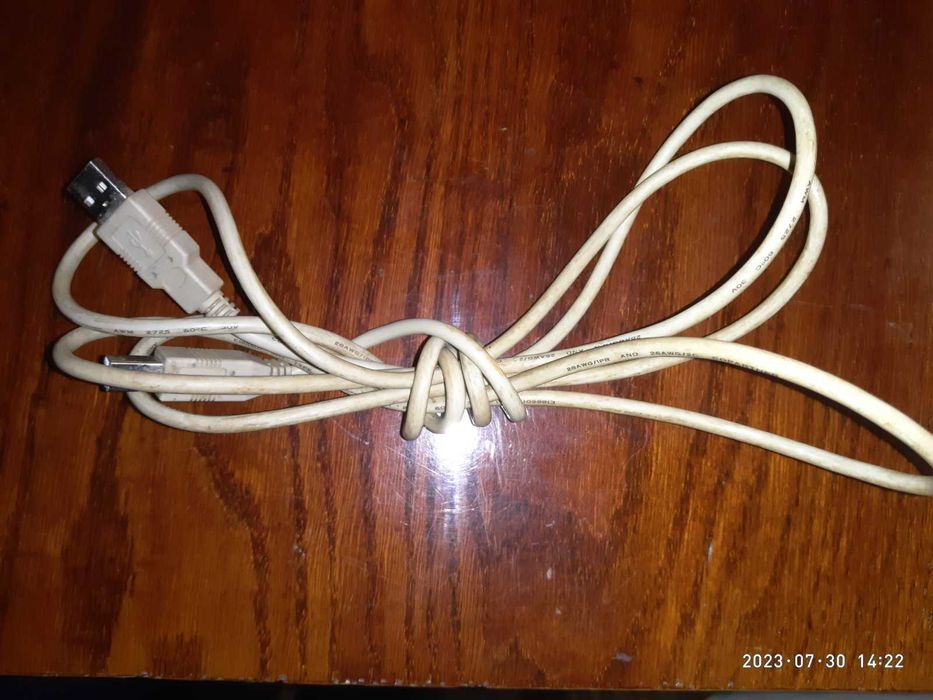 Кабель для принтера USB 2.0 AM/BM 1.8m