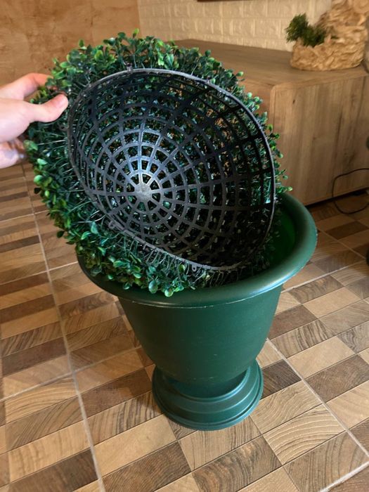 Елегантне кашпо з пластику, форма під Антику, висота 55 см