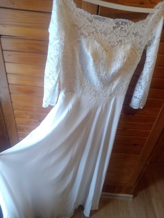 Suknia ślubna ecru M