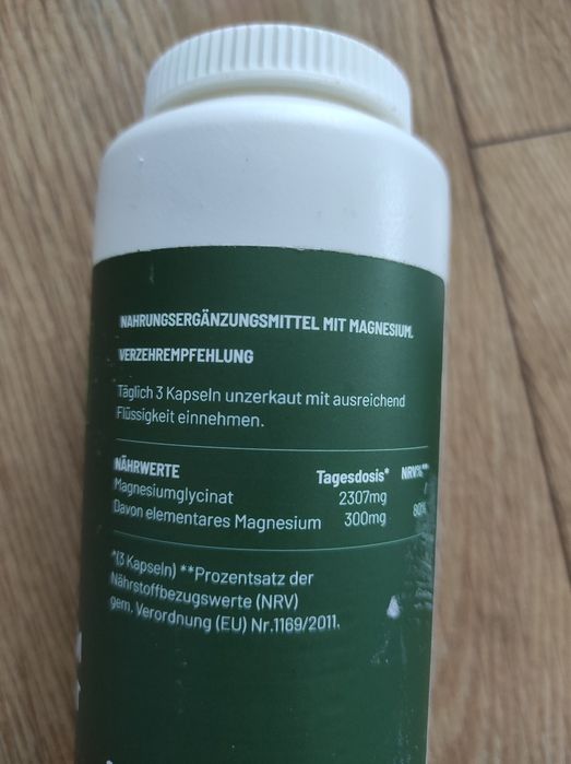 Magnez Bisglycinat firmy Natur Elan.