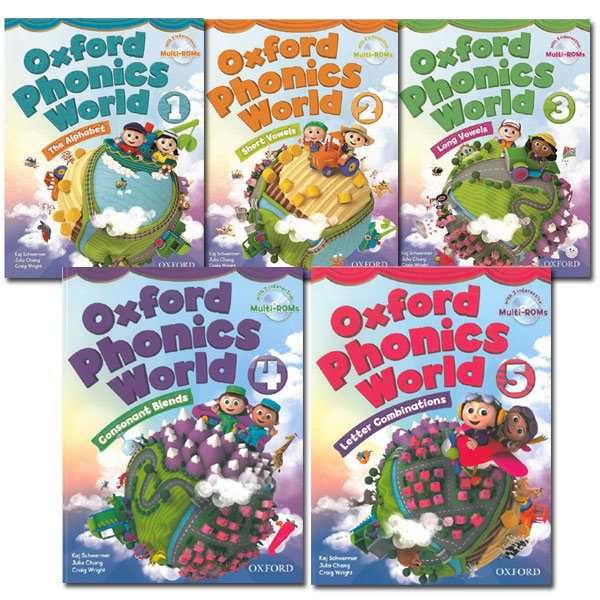 Oxford Phonics World 1,2,3,4,5 комплект: SB+WB+АУДІО: 230 грн. - CD