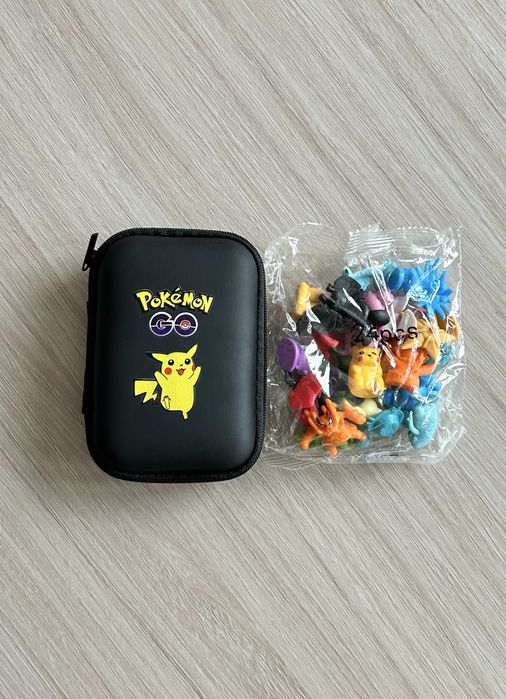 Nowy zestaw 24 figurek Pokémon wraz z etui Pikachu zamykanym na zamek