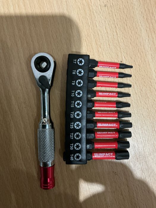 Набор комплект біти торкс та тріскачка інструменти преміум класу міцні