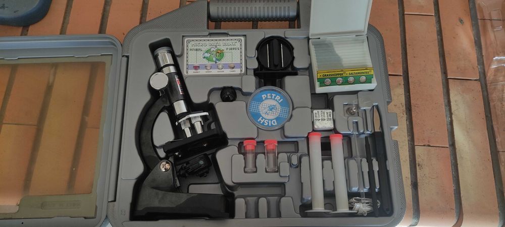 Conjunto set microscópio