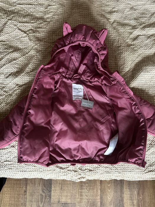 Нова утеплена куртка для дівчинки, розмір 74.