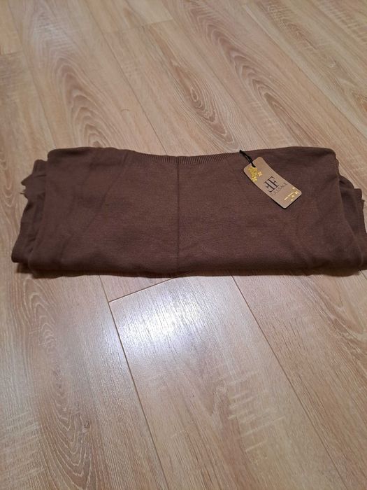 Vestido de malha castanho M/L