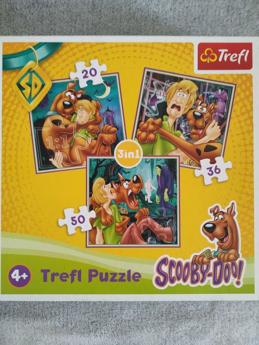 Puzzle Scooby Doo (trzy układanki: 20, 36, 50 elementów) Trefl