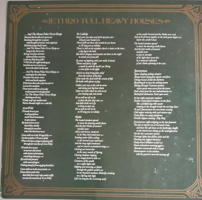 Jethro Tull - - - - - Heavy Horses - - - - - LP