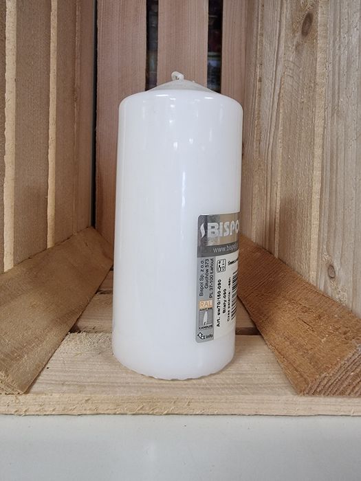 Świece walce białe świeca walec biała dekoracyjne