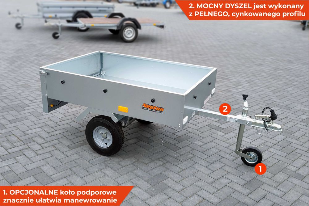 Przyczepa Neptun N5-145 City GN052 mała przyczepka quada gastronomii