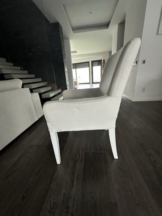 Cadeiras capas removiveis (branco areia)