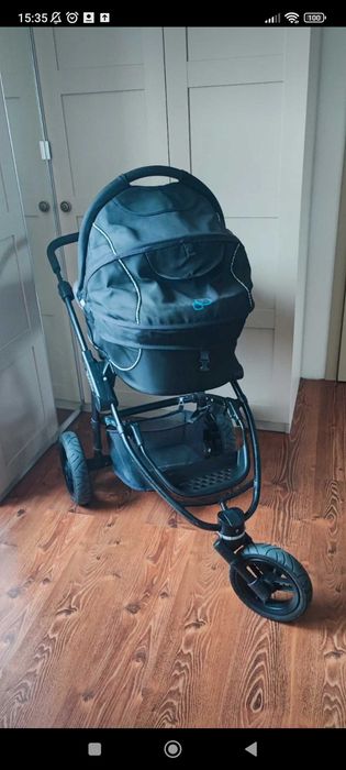 Wózek 3w1, pompowane koła, spacerówka