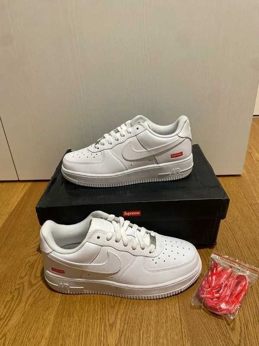 Nike_Air_Force_1_Low_Supreme_Biały Rozmiar 40