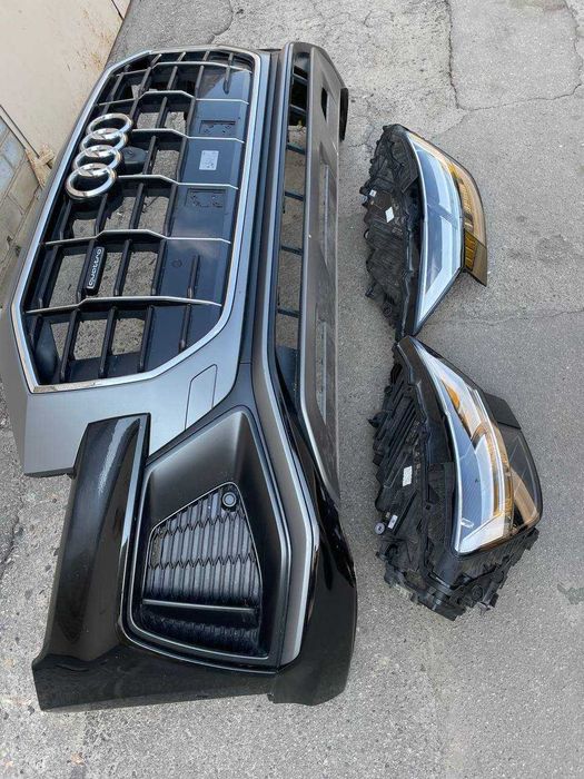 Бампер Audi Q8 Лед Фары Ауди Ку8 Full LED КУ 8 Оптика Фонари