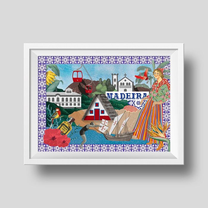Ilustração "Ilha da Madeira" - 50x70 cm