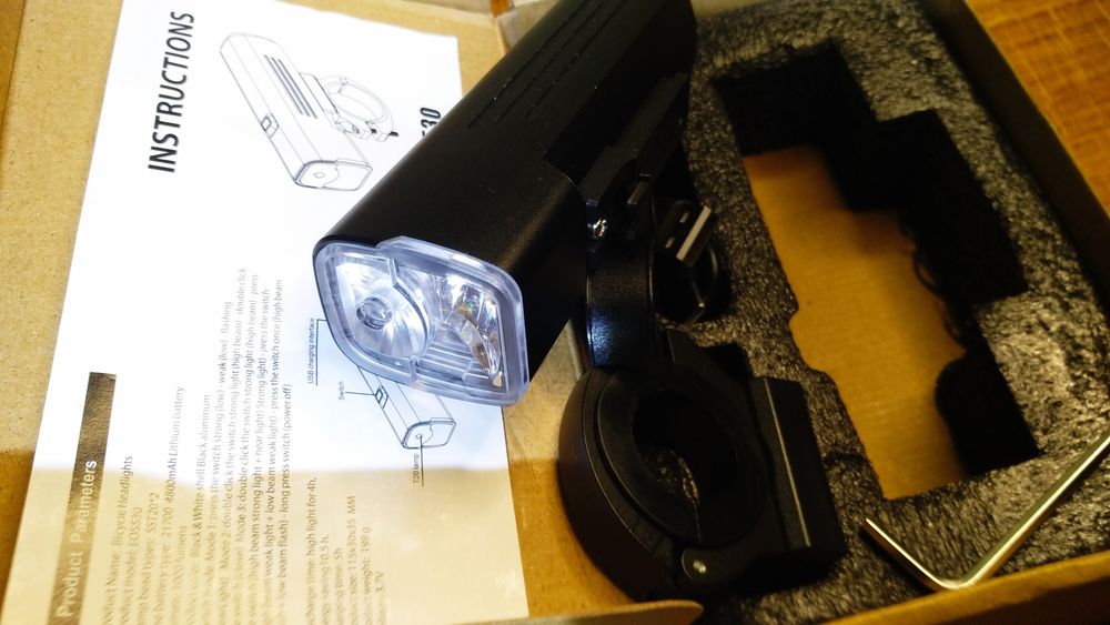 Велофара 4800мА.