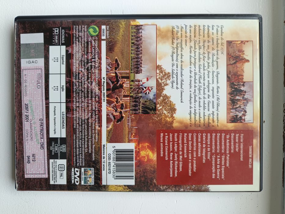 DVD o patriota  .