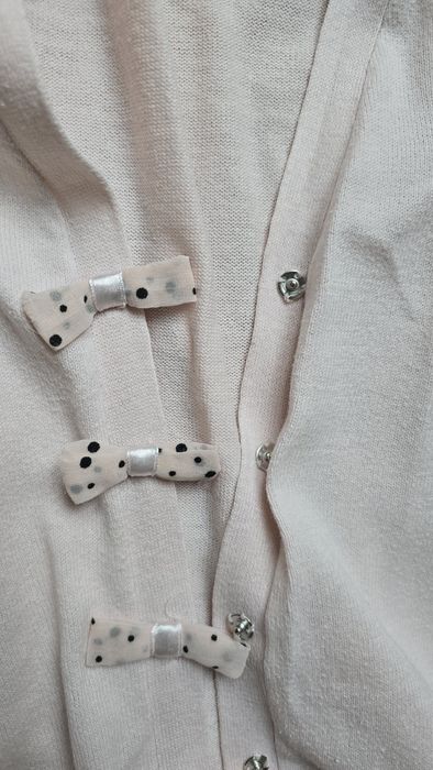 lekki kardigan pudrowy róż