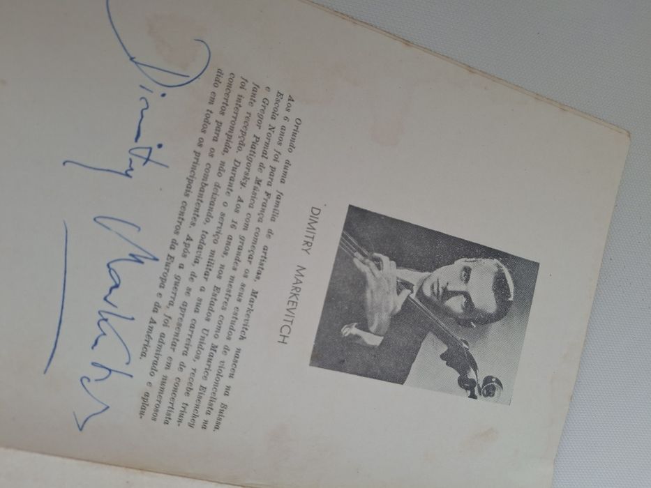 Programas antigos musica classica angola com autografos