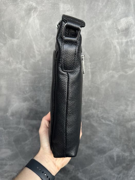 Мужская кожаная сумка Армани чоловіча сумка на через плече