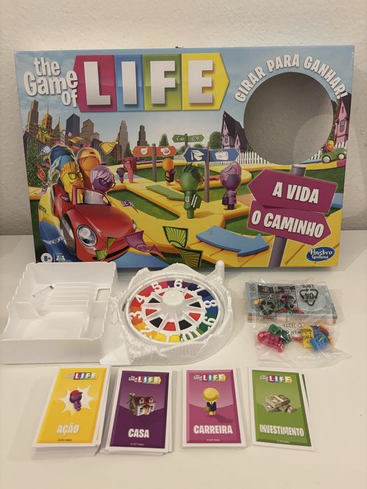 Jogo de Tabuleiro Hasbro The Game of Life – A Vida O Caminho – Português
