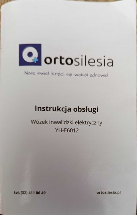 Wózek inwalidzki elektryczny YH-E6012 Ortosilesia - praktycznie nowy