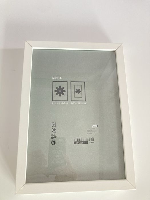 Moldura para foto ou gravura, branco