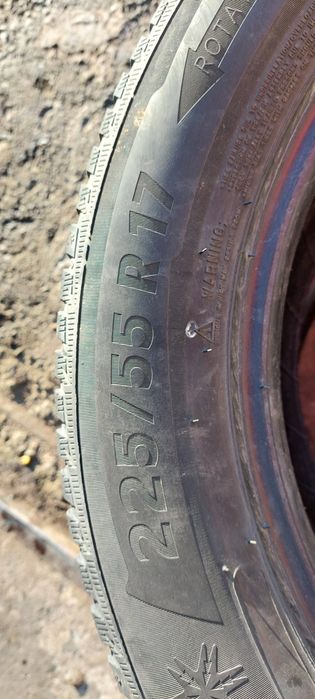 Opony zimowe 225x55x17  2 sztuki michelin alpin 5 zimówki