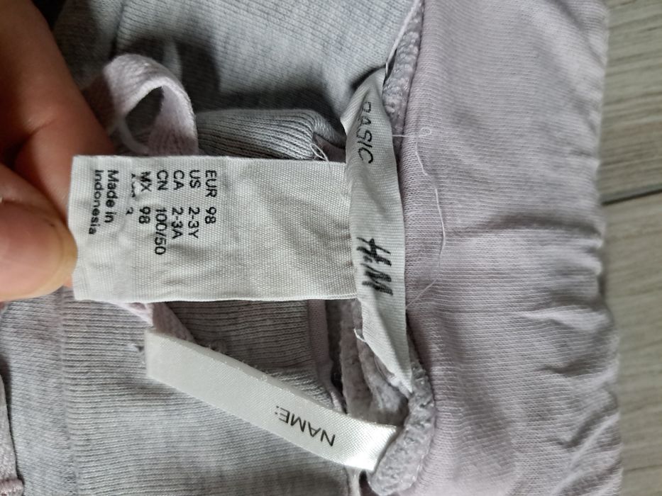 Spodnie dresowe szare r. 98 H&M