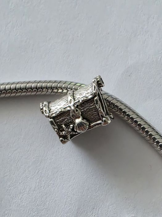 Charm's srebrny do pandora skrzynia skarbow piraci z karabinów  prezent S925 ALE