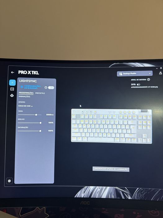 Teclado Mecânico Logitech G Pro X TKL Lightspeed RGB