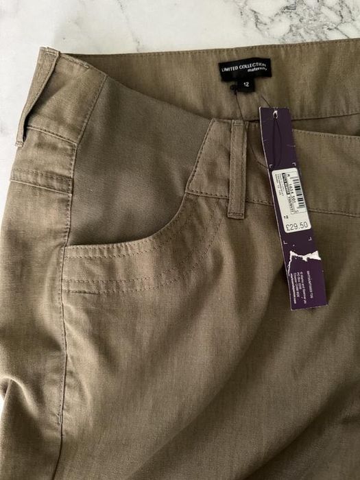Нові лляні брюки для вагітних M&S