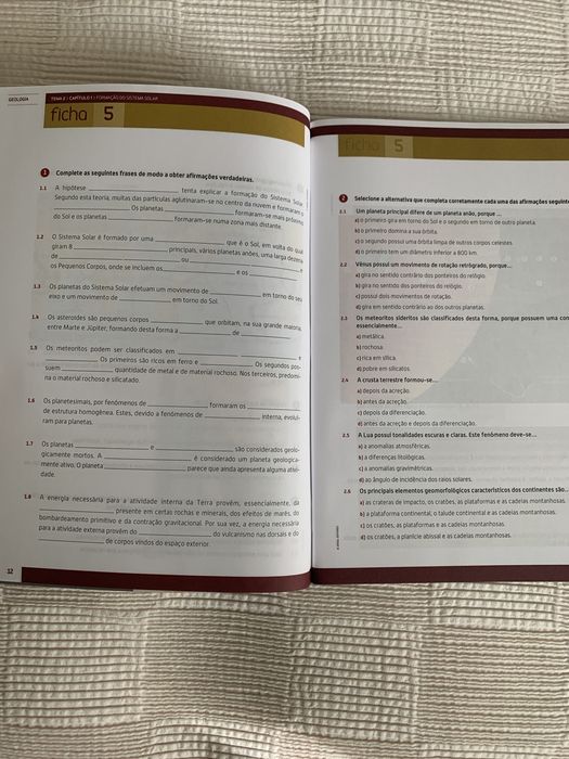 Caderno de atividades Biologia e Geologia 10