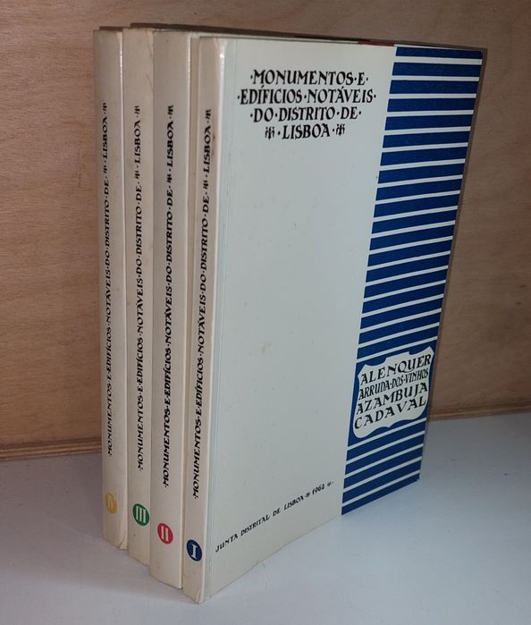 Monumentos e Edifícios Notáveis do Distrito de Lisboa (4 Volumes) | Vendo Individualmente