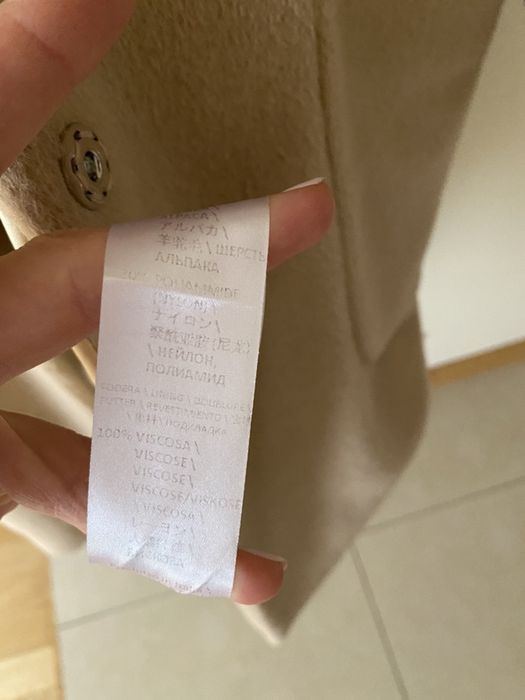 Płaszcz wełna z alpaką rozm 42