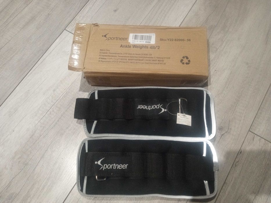 Sportneer obciążenie na kostki i nadgarstek 2 x 1.8 kg zestaw
