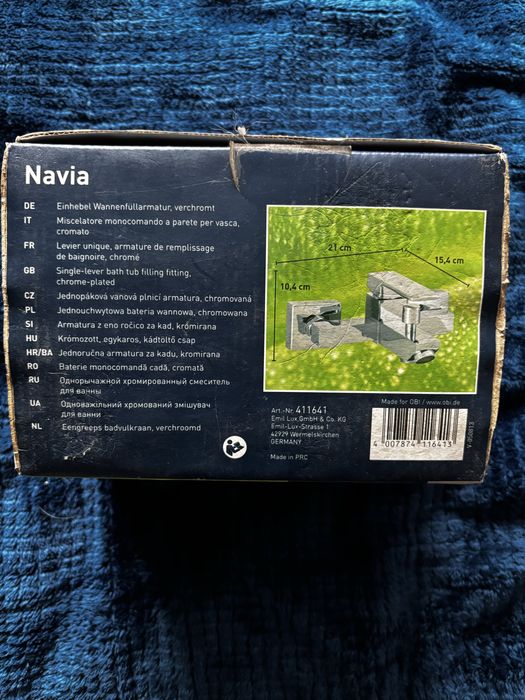 Bateria wannowa Obi Deco-Line Navia chrom