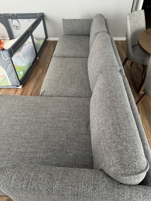 Sofá Cinzento IKEA com Chaise Longue (Ótimo Estado)