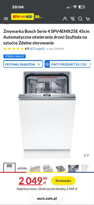 Bosch zmywarka z najnowszej generacji! SPV 4