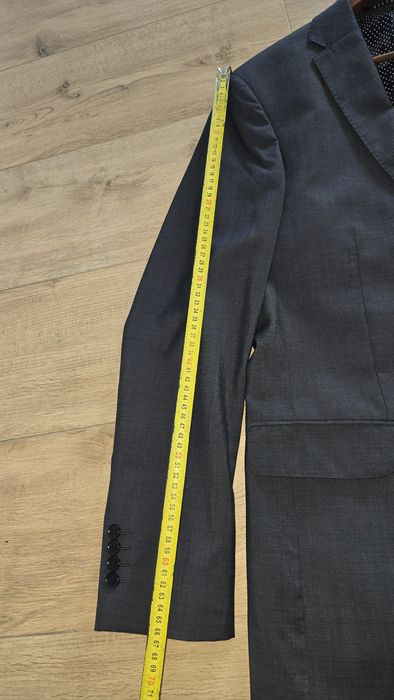 Marynarka męska 100% wełna  szara 52  L vistula super slim