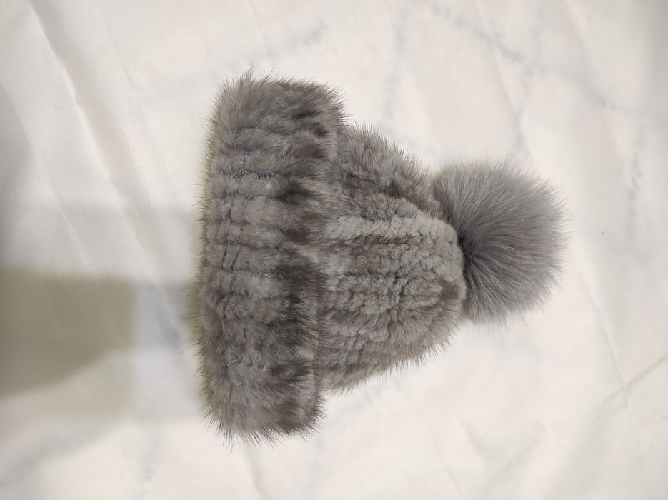 Шапка норкова натуральна one size як нова