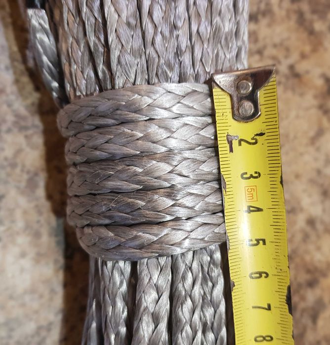 Синтетичний ("кевларовий") трос для лебідки квадроцикла 7мм. 15 м.