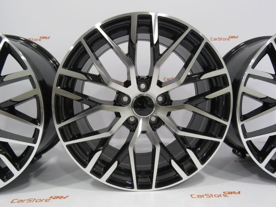 Jantes Look Audi R8 18 x 8 et45 5x112 Preto+ Polido