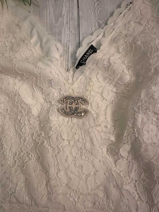 Платье белое Chanel айвори свадебное