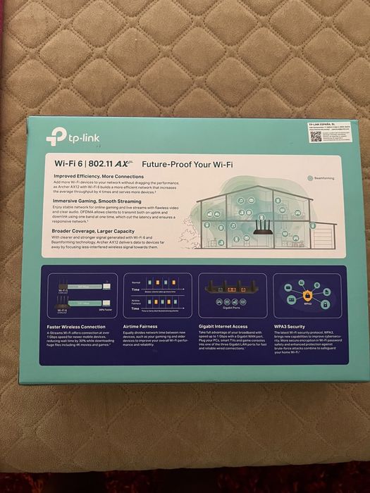 Router TP-Link Archer AX12 Wi-Fi 6 – NOVO / Nunca utilizado