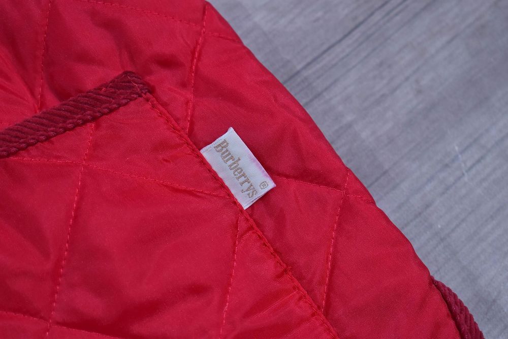 Burberrys Pikowana Kamizelka Vintage Czerwona / Xl