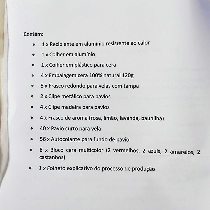 Kit para Fabrico de Velas – Ideal para Iniciantes