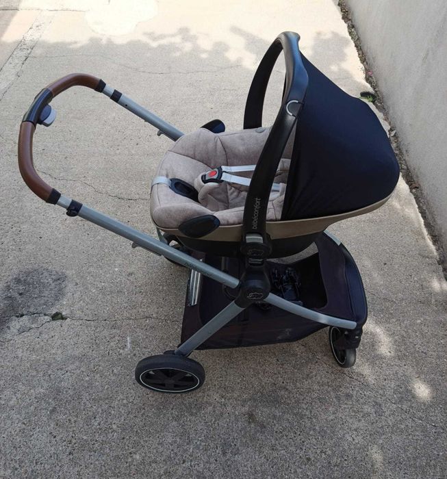 Carrinho + Ovo + Base Isofix + Fraldário com Banheira