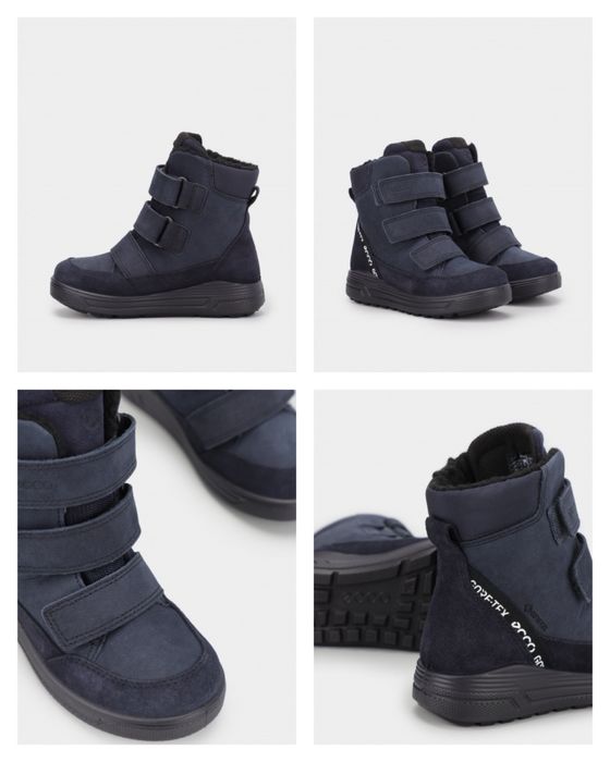 Зимові хайтопи черевики зимние ботинки Екко Ecco Blue Urban 33 розмір