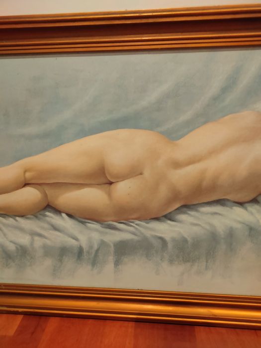 Pintura de "Jovem Nua" de Jumo Conttili.